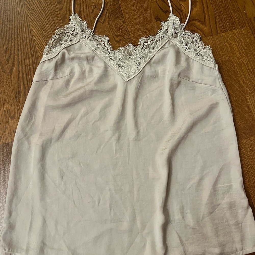 H&M Cream Lace Trim Camisole